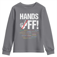 Hands Off Youth Sweatshirt Social Security And Medicare Protest Vintage Hand Print