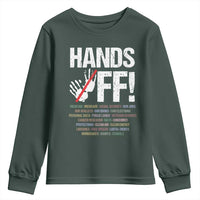 Hands Off Youth Sweatshirt Social Security And Medicare Protest Vintage Hand Print