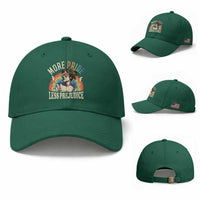 More Pride Less Prejudice Baseball Cap Pride Month LGBTQ Rainbow