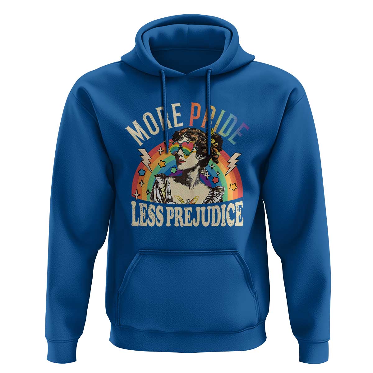 More Pride Less Prejudice Hoodie Pride Month LGBTQ Rainbow