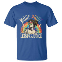More Pride Less Prejudice T Shirt Pride Month LGBTQ Rainbow