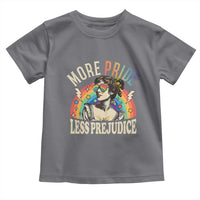 More Pride Less Prejudice Toddler T Shirt Pride Month LGBTQ Rainbow