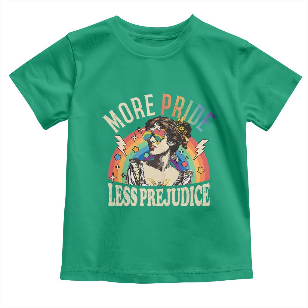 More Pride Less Prejudice Toddler T Shirt Pride Month LGBTQ Rainbow