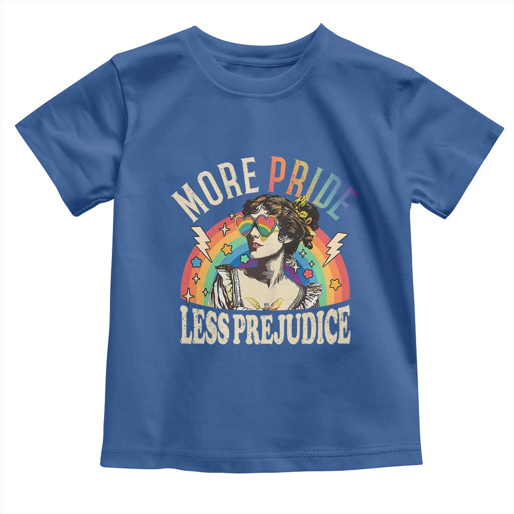 More Pride Less Prejudice Toddler T Shirt Pride Month LGBTQ Rainbow