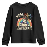 More Pride Less Prejudice Youth Sweatshirt Pride Month LGBTQ Rainbow
