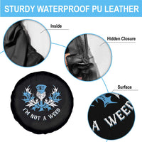 Funny Scottish Thistle I Am Not A Weed Spare Tire Cover Scotland Flag