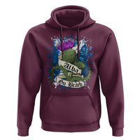 Alba Gu Brath Hoodie Vintage Thistle Flower Scottish Scotland Flag Saltire