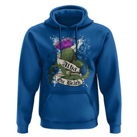 Alba Gu Brath Hoodie Vintage Thistle Flower Scottish Scotland Flag Saltire