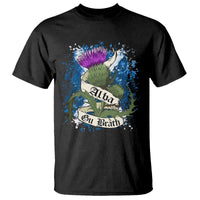 Alba Gu Brath T Shirt Vintage Thistle Flower Scottish Scotland Flag Saltire