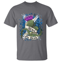 Alba Gu Brath T Shirt Vintage Thistle Flower Scottish Scotland Flag Saltire