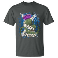 Alba Gu Brath T Shirt Vintage Thistle Flower Scottish Scotland Flag Saltire