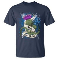 Alba Gu Brath T Shirt Vintage Thistle Flower Scottish Scotland Flag Saltire