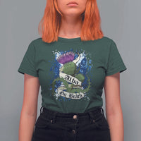 Alba Gu Brath T Shirt For Women Vintage Thistle Flower Scottish Scotland Flag Saltire
