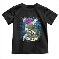 Alba Gu Brath Toddler T Shirt Vintage Thistle Flower Scottish Scotland Flag Saltire