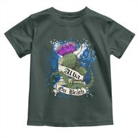 Alba Gu Brath Toddler T Shirt Vintage Thistle Flower Scottish Scotland Flag Saltire