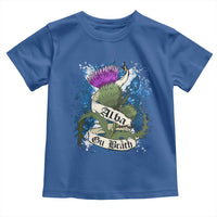 Alba Gu Brath Toddler T Shirt Vintage Thistle Flower Scottish Scotland Flag Saltire
