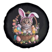 Funny Easter Day Cat Bunny Ears Egg Basket Spare Tire Cover