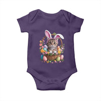 Funny Easter Day Cat Bunny Ears Egg Basket Baby Onesie