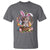 Funny Easter Day Cat Bunny Ears Egg Basket T Shirt