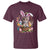 Funny Easter Day Cat Bunny Ears Egg Basket T Shirt