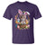 Funny Easter Day Cat Bunny Ears Egg Basket T Shirt