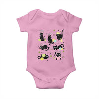 Funny Black Cat With Bunny Eggs Easter Day Baby Onesie