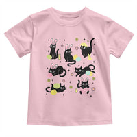 Funny Black Cat With Bunny Eggs Easter Day Toddler T Shirt
