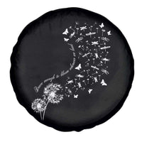 Military Child Month Spare Tire Cover Brave Enough To Bloom Wherever We Land Dandelion Flowers
