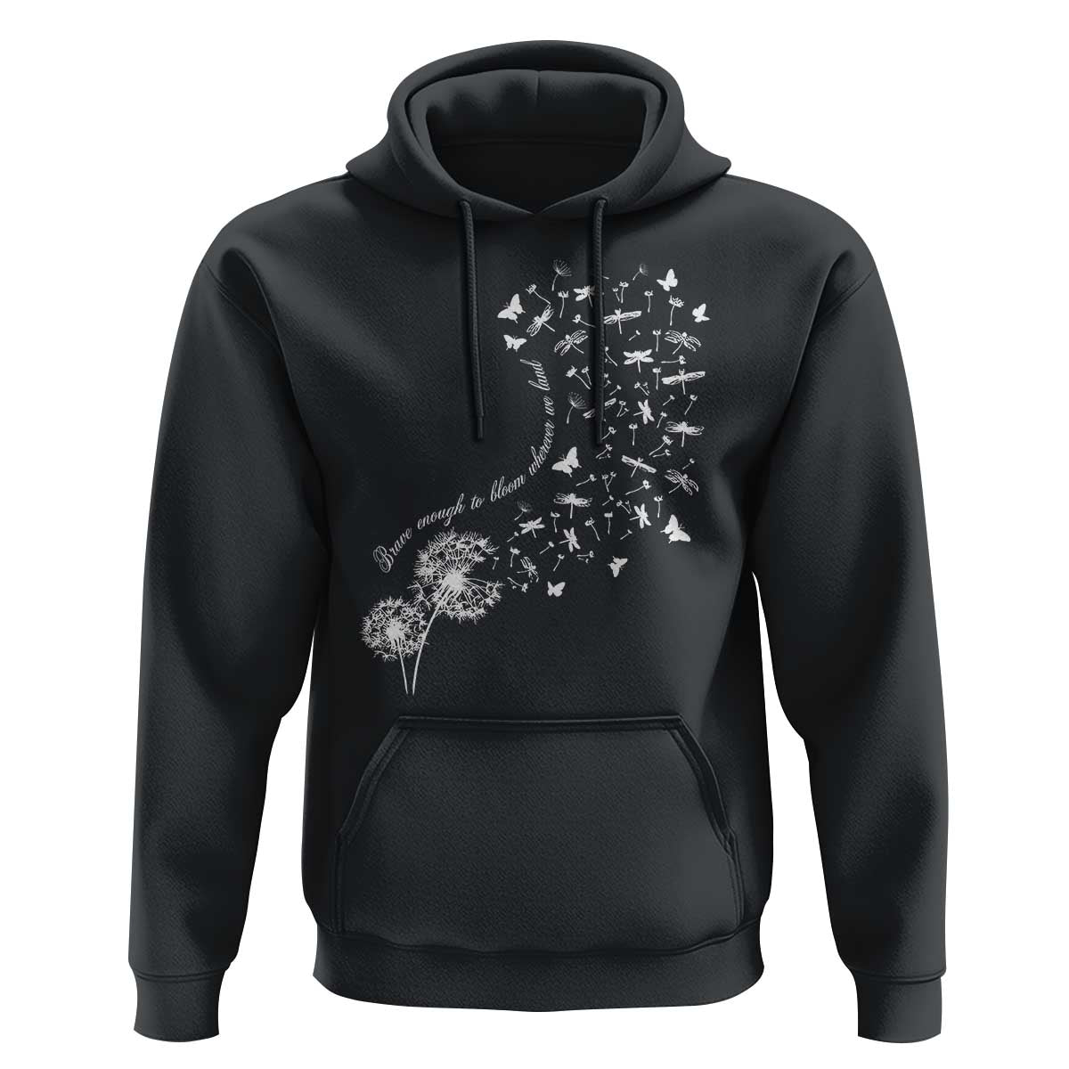 Military Child Month Hoodie Brave Enough To Bloom Wherever We Land Dandelion Flowers