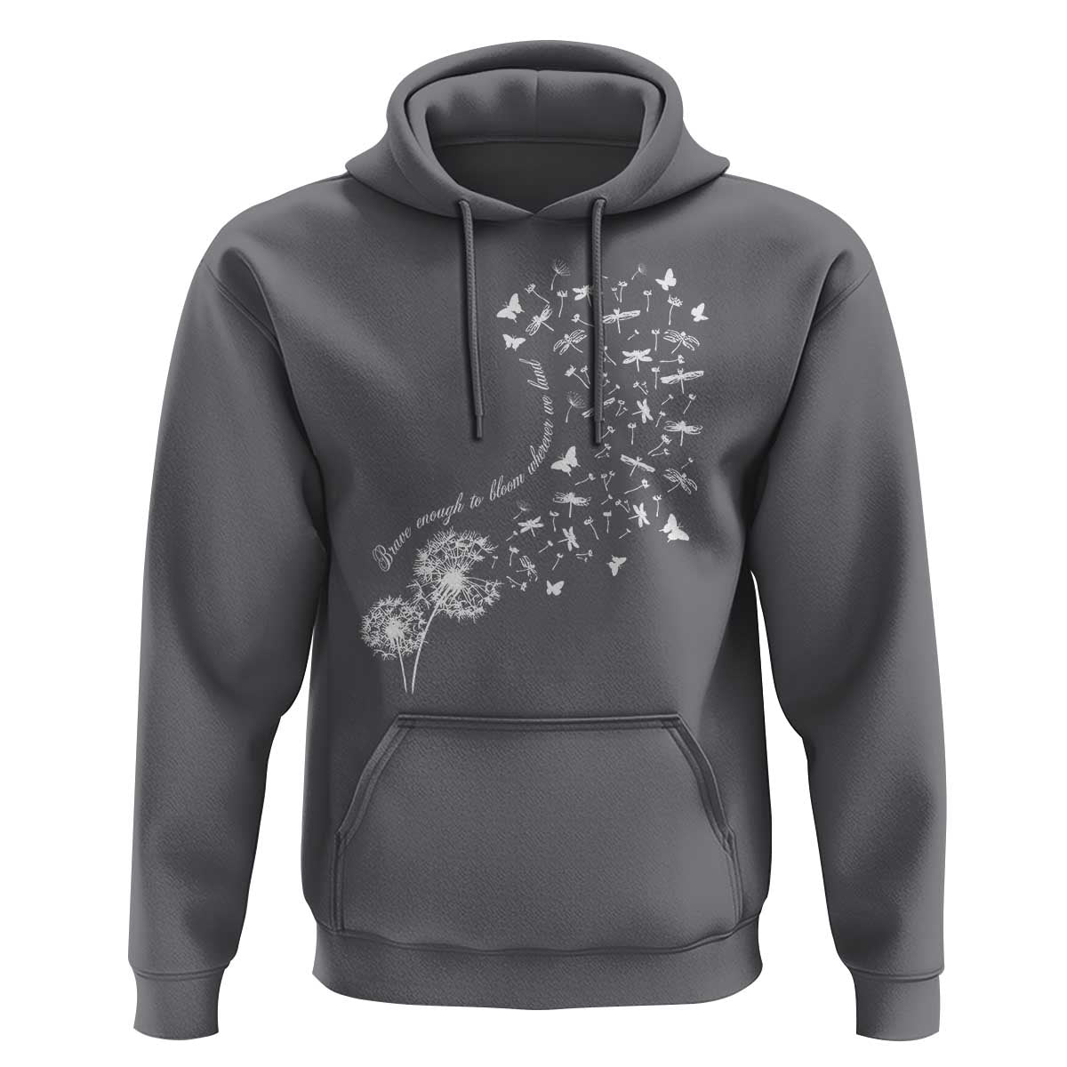 Military Child Month Hoodie Brave Enough To Bloom Wherever We Land Dandelion Flowers