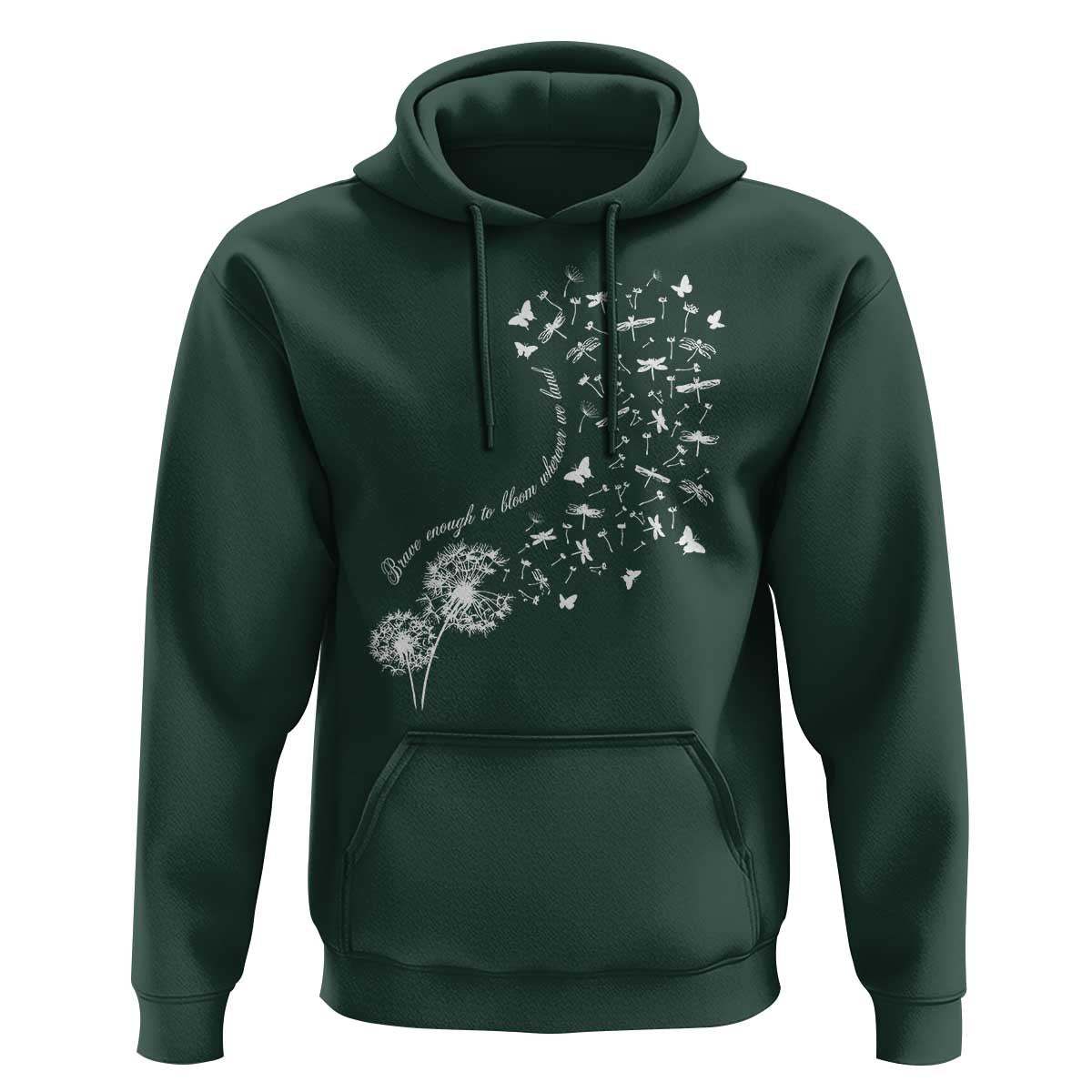 Military Child Month Hoodie Brave Enough To Bloom Wherever We Land Dandelion Flowers