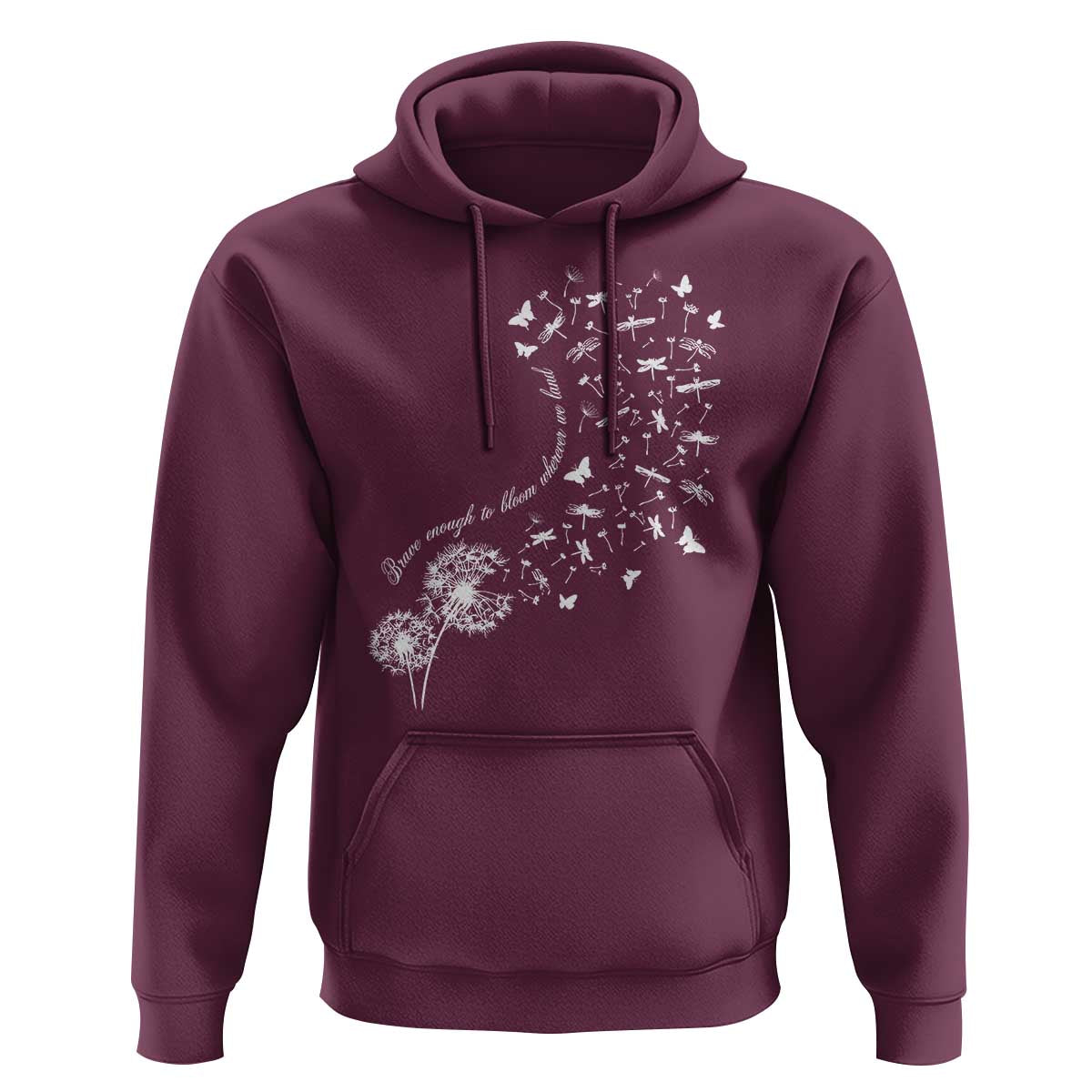 Military Child Month Hoodie Brave Enough To Bloom Wherever We Land Dandelion Flowers
