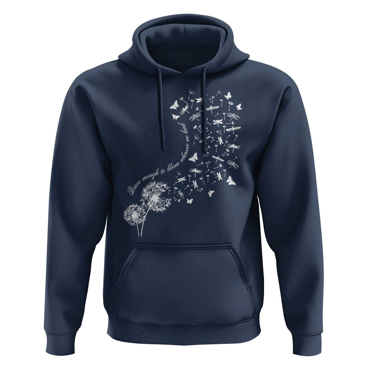 Military Child Month Hoodie Brave Enough To Bloom Wherever We Land Dandelion Flowers