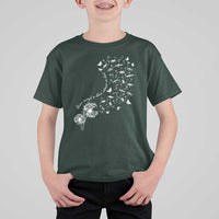 Military Child Month T Shirt For Kid Brave Enough To Bloom Wherever We Land Dandelion Flowers