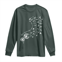 Military Child Month Long Sleeve Shirt Brave Enough To Bloom Wherever We Land Dandelion Flowers