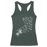 Military Child Month Racerback Tank Top Brave Enough To Bloom Wherever We Land Dandelion Flowers
