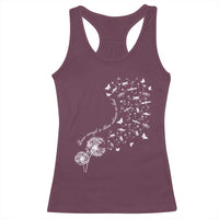 Military Child Month Racerback Tank Top Brave Enough To Bloom Wherever We Land Dandelion Flowers