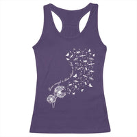 Military Child Month Racerback Tank Top Brave Enough To Bloom Wherever We Land Dandelion Flowers