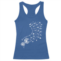 Military Child Month Racerback Tank Top Brave Enough To Bloom Wherever We Land Dandelion Flowers