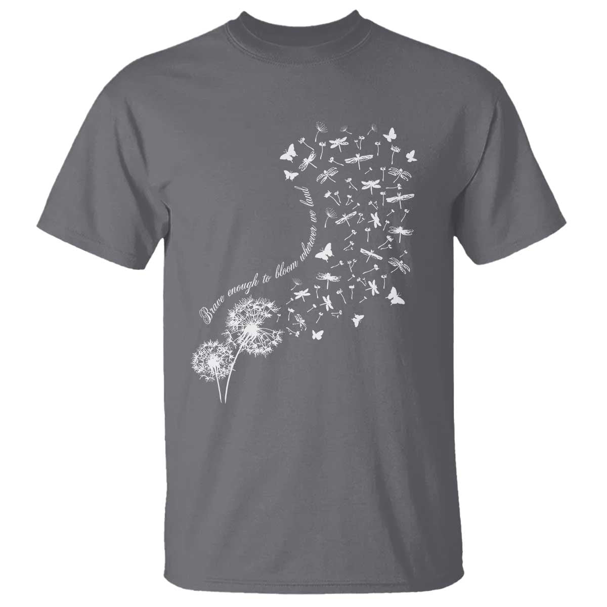 Military Child Month T Shirt Brave Enough To Bloom Wherever We Land Dandelion Flowers
