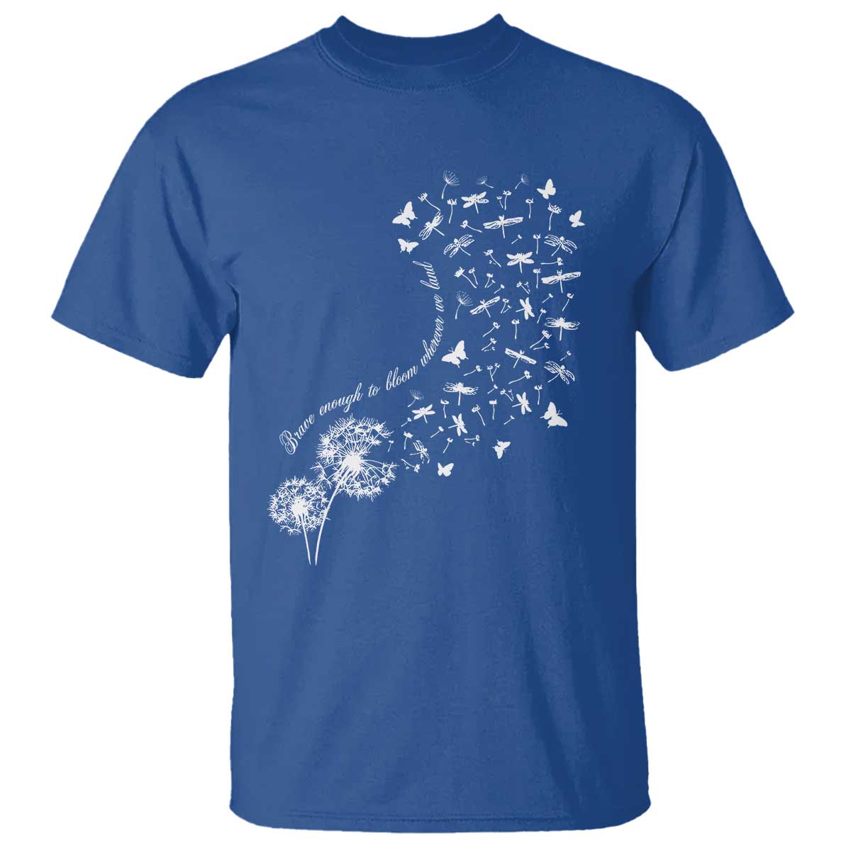 Military Child Month T Shirt Brave Enough To Bloom Wherever We Land Dandelion Flowers