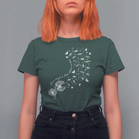 Military Child Month T Shirt For Women Brave Enough To Bloom Wherever We Land Dandelion Flowers