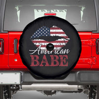 Funny 4th Of July Spare Tire Cover American Babe Flag Vintage Lips