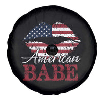 Funny 4th Of July Spare Tire Cover American Babe Flag Vintage Lips