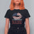 Funny 4th Of July T Shirt For Women American Babe Flag Vintage Lips - Wonder Print Shop
