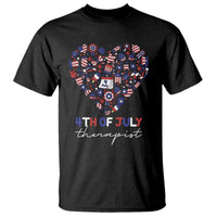 Funny Independence Day T Shirt 4th Of July Therapist Big Heart - Wonder Print Shop