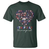 Funny Independence Day T Shirt 4th Of July Therapist Big Heart - Wonder Print Shop