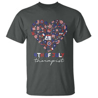 Funny Independence Day T Shirt 4th Of July Therapist Big Heart - Wonder Print Shop