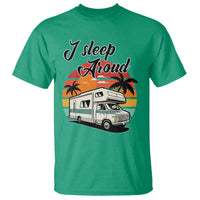 Funny Sarcastic Camping T Shirt I Sleep Around Camper Van - Wonder Print Shop