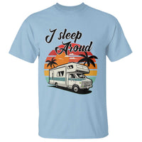 Funny Sarcastic Camping T Shirt I Sleep Around Camper Van - Wonder Print Shop